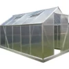Kasvihuone Lykke, 6,0 m², muovi, hopea