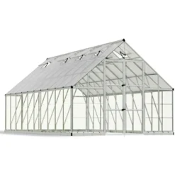 Kasvihuone Palram-Canopia Balance, 17.9m², 10x20ft, hopea