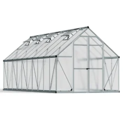 Kasvihuone Palram-Canopia Essence, 14.7m², 8x20ft, hopea