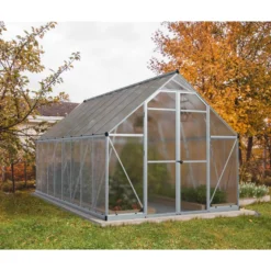 Kasvihuone Palram-Canopia Essence, 11.8m², 8x16ft, hopea