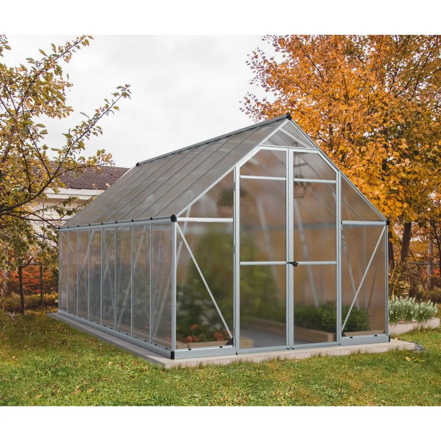 Kasvihuone Palram-Canopia Essence, 11.8m², 8x16ft, hopea