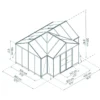 Kasvihuone Palram-Canopia Triomphe, 16.2m², musta