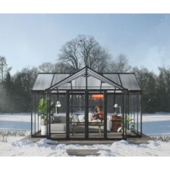 Kasvihuone Palram-Canopia Triomphe, 16.2m², musta