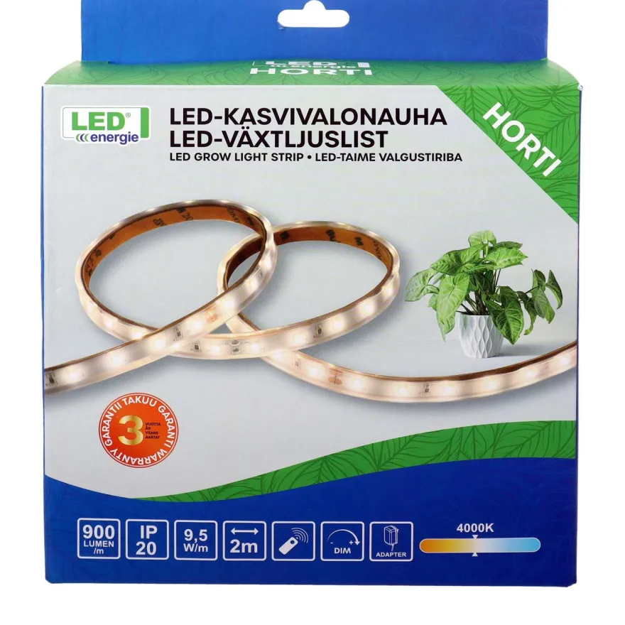 Kasvivalonauha Led Energie, Horti 2m 4000K 900lm/m IP20 9,5W/m