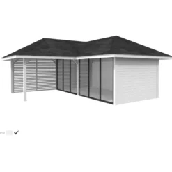 Katos Palmako Bianca Set 213, sis.liukuovet 24,9 m²