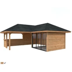 Katos Palmako Bianca Set 209, sis.liukuovet 24,9 m²