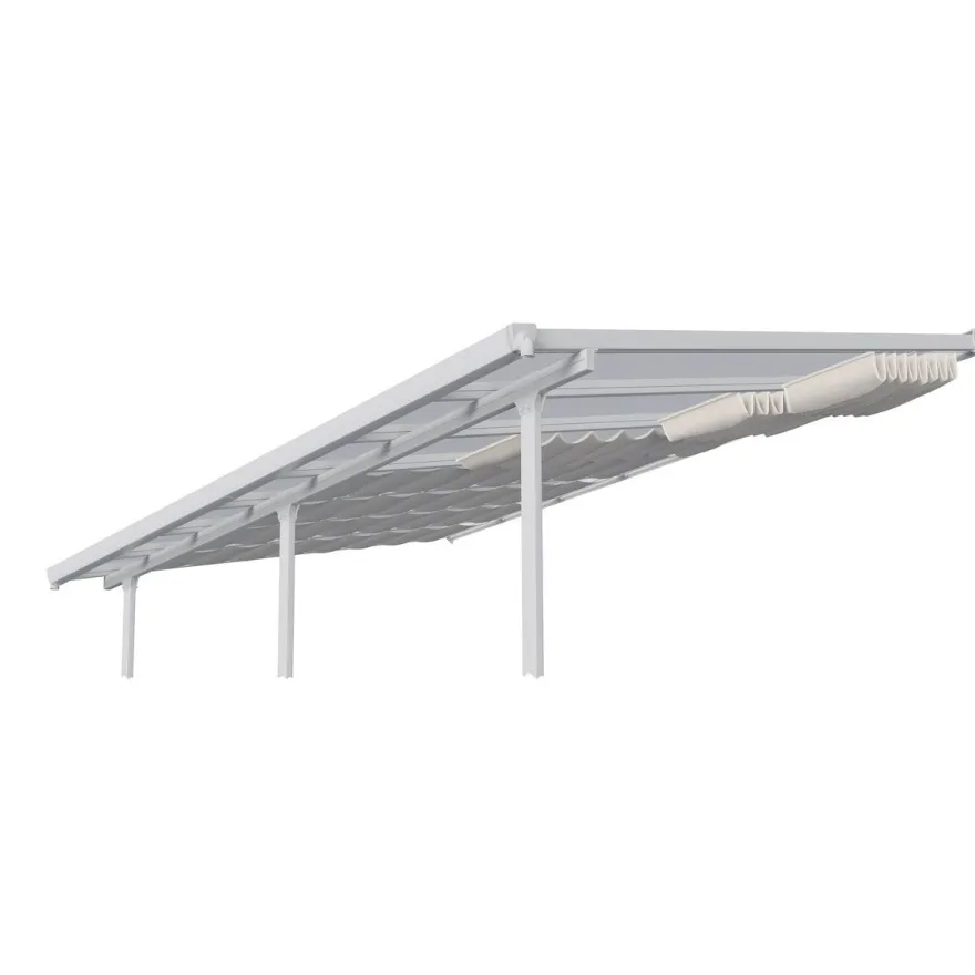 Kattokaihtimet Palram-Canopia Feria 3x5.5m terassikatokseen, valkoinen