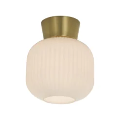 Kattoplafondi Aneta Lighting Vanja, valkoinen/harjattu messinki