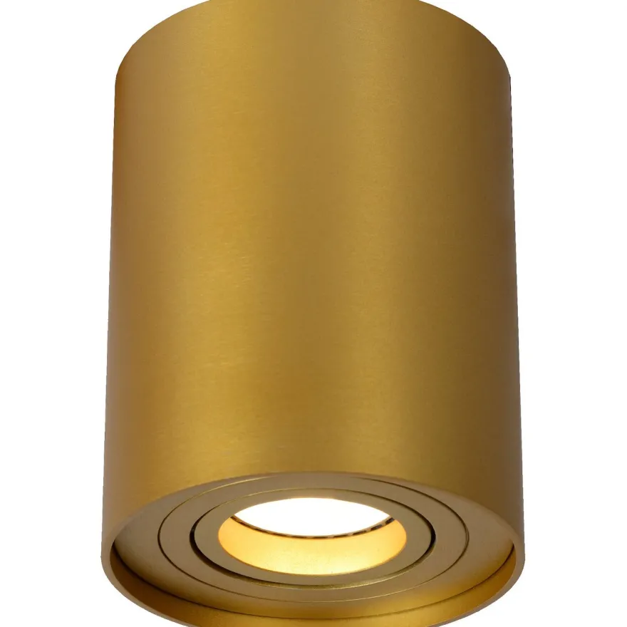 Kattospotti Lucide Tube, Ø9.6cm, IP20, kulta