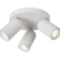 Kattospottivalaisin Lucide Punch Ø21cm, 3xGU10, valkoinen