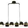 Kattovalaisin Aneta Lighting Espresso, 6-osainen, suunnattava, mattamusta/puu