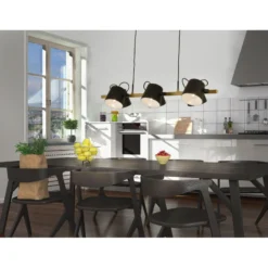 Kattovalaisin Aneta Lighting Espresso, 6-osainen, suunnattava, mattamusta/puu