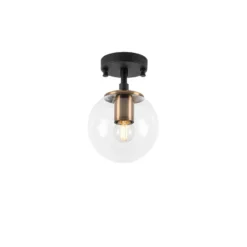 Kattovalaisin Linento Lighting Atmaca, musta/messinki