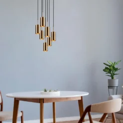 Kattovalaisin Linento Lighting Kem, 7-osainen, kulta