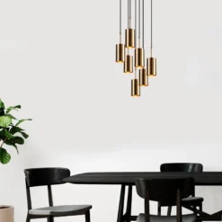 Kattovalaisin Linento Lighting Kem, 7-osainen, kulta