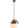 Kattovalaisin Linento Lighting Bastos, Ø20cm, messinki