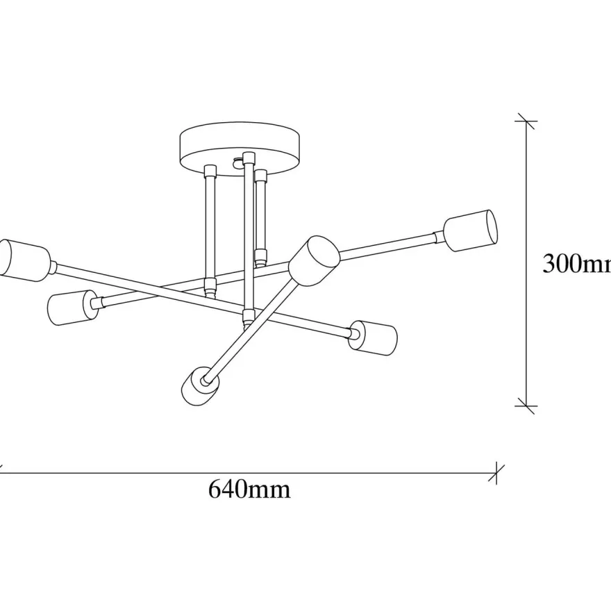 Kattovalaisin Linento Lighting Flower, 6-osainen, eri värejä