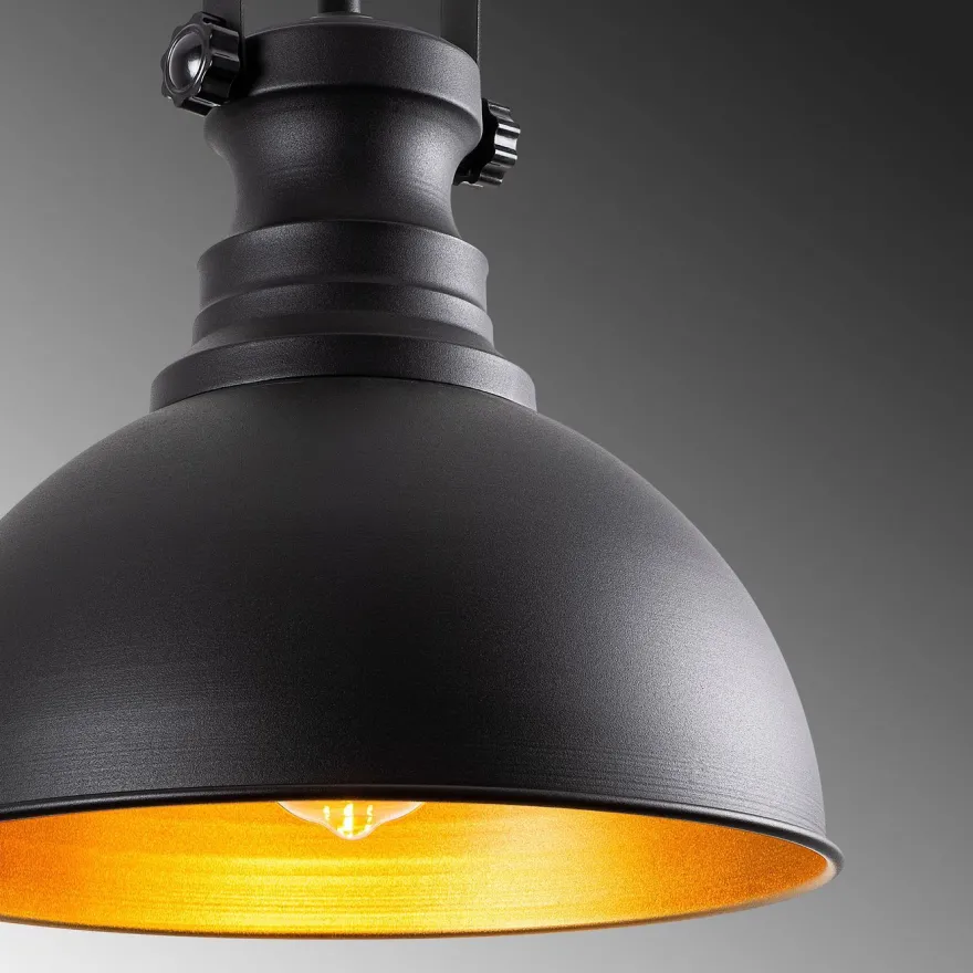 Kattovalaisin Linento Lighting Saga, Ø31cm, musta