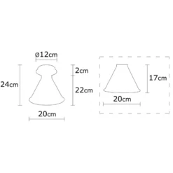 Kattovalaisin Linento Lighting Berceste, kupari, Ø20cm