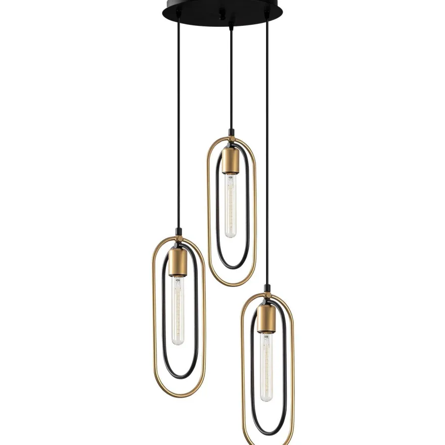 Kattovalaisin Linento Lighting Cerco, 3-osainen, kulta