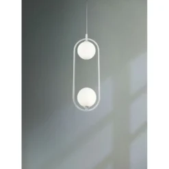 Kattovalaisin Maytoni Modern Ring 2-osainen valkoinen