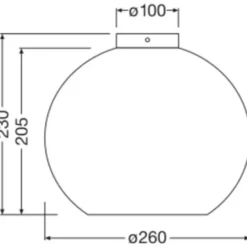 Kattovalaisin Osram Decor Cardboard Ball E27 ruskea