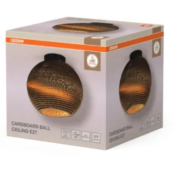 Kattovalaisin Osram Decor Cardboard Ball E27 ruskea