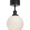 Kattovalaisin PR Home Omega, Ø200x360mm, musta/opaalivalkoinen