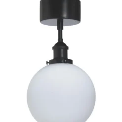 Kattovalaisin PR Home Omega, Ø200x360mm, musta/opaalivalkoinen