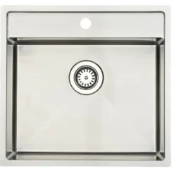 Keittiöallas Lavabo Kubus 520 Soft, 530x500mm, ruostumaton teräs