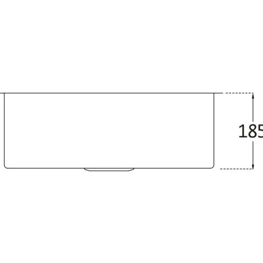 Keittiöallas Lavabo Kubus 500 Soft, 540x440mm, ruostumaton teräs