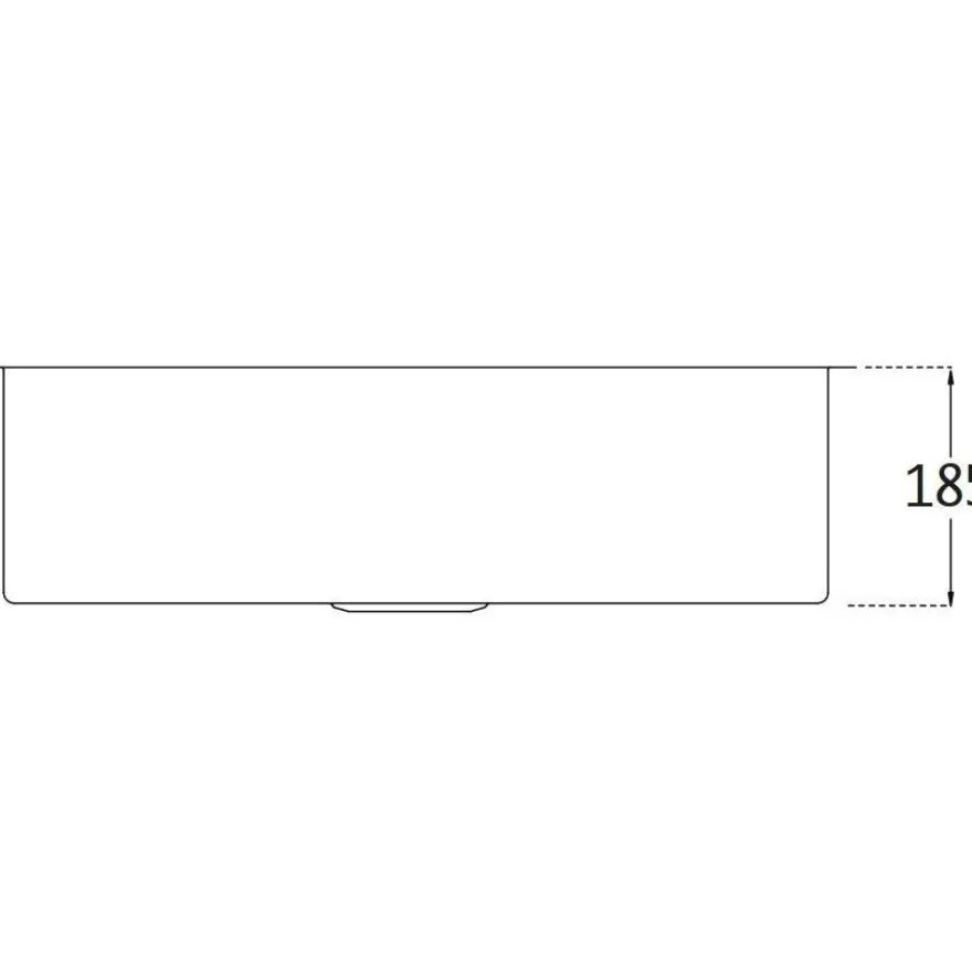 Keittiöallas Lavabo Kubus 700 Soft, 700x400mm, ruostumaton teräs
