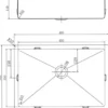 Keittiöallas Lavabo Low, 450x340 mm, massiivimessinki