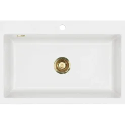 Keittiöallas Lavabo Mera 80, 800x510mm, keramiikka, mattavalkoinen, eri pohjaventtiilin värejä
