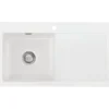 Keittiöallas Lavabo Mera 90, 900x510mm, vasen, keramiikka, valkoinen/kromi
