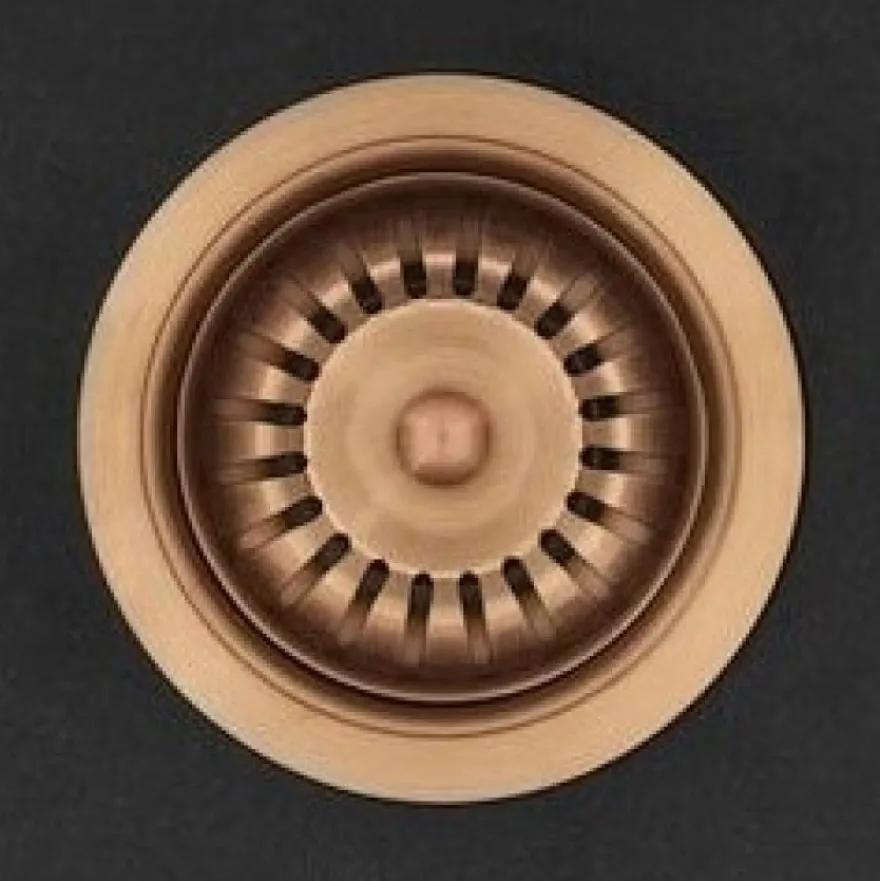 Keittiöallas Lavabo Saturn 86, 860x510mm, komposiitti, musta, eri pohjaventtiilin värejä