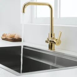 Keittiöhana Bathlife Atlant, pesukoneventtiilillä, kulta