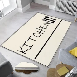 Keittiön matto Linento EEXFAB870, 180x280cm, valkoinen