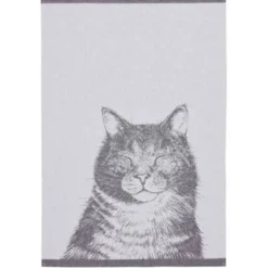 Keittiöpyyhe Finlayson Kissa 50x70cm musta/valkoinen 2kpl/pkt