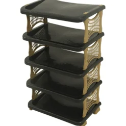 Kenkäkaappi Linento Furniture Star Luxe, 48x82cm, musta