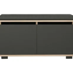 Kenkäkaappi Linento Furniture Drago, pähkinä/musta