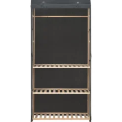 3-kerroksinen vaatekaappi, 79cm, kangas