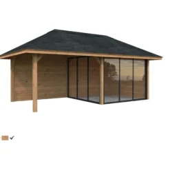 Kesähuone Palmako Bianca Set 205, sis.liukuovet 16,6 m²