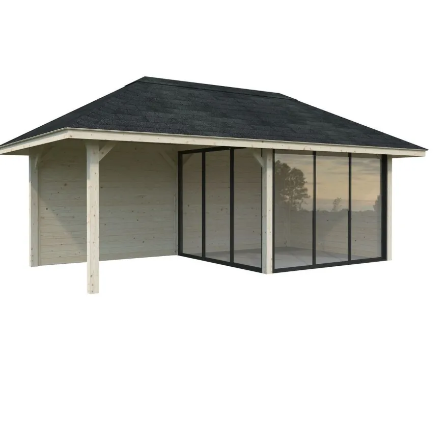 Kesähuone Palmako Bianca Set 205, sis.liukuovet 16,6 m²