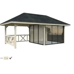 Kesähuone Palmako Bianca Set 204, sis.liukuovet 16,6 m²