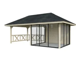 Kesähuone Palmako Bianca Set 204, sis.liukuovet 16,6 m²