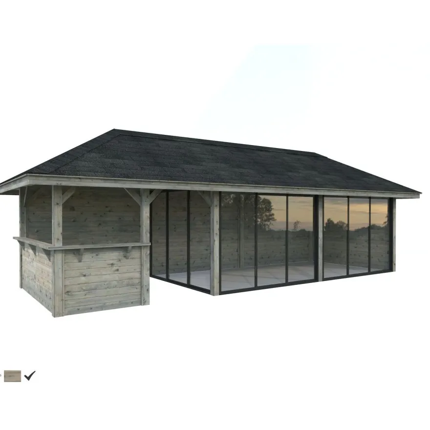 Kesähuone Palmako Bianca Set 219, sis.liukuovet 24,9 m²