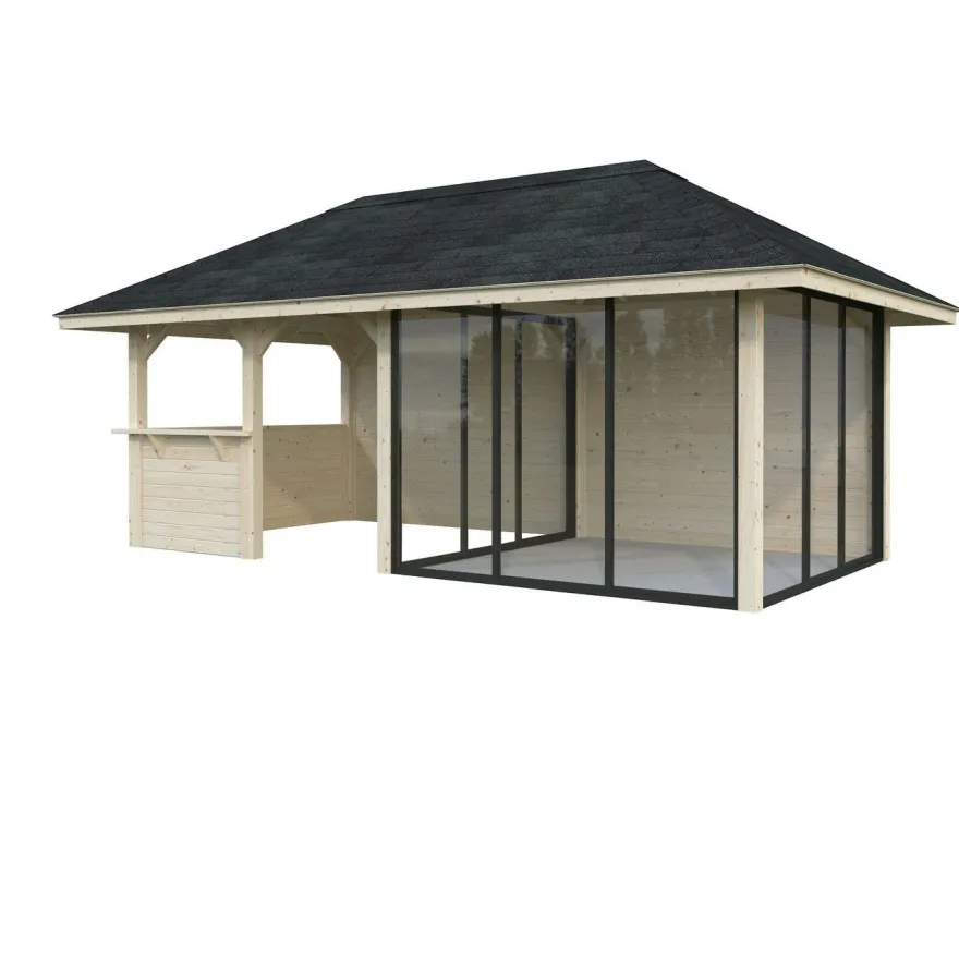 Kesähuone Palmako Bianca Set 208, sis.liukuovet 16,6 m²