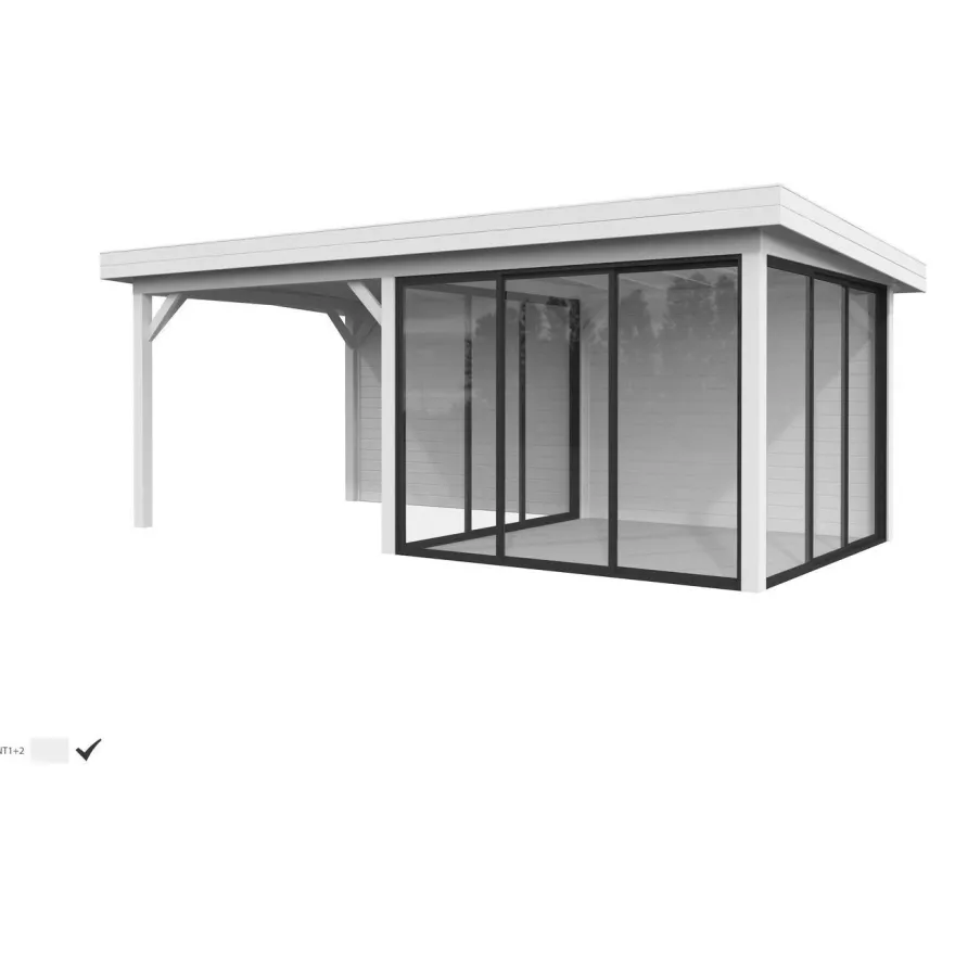 Kesähuone Palmako Lenna Set 406, sis.liukuovet 16,6 m²