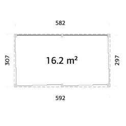 Kesähuone Palmako Saga 16,2 m2, sis. tuplalasilla liukuovet